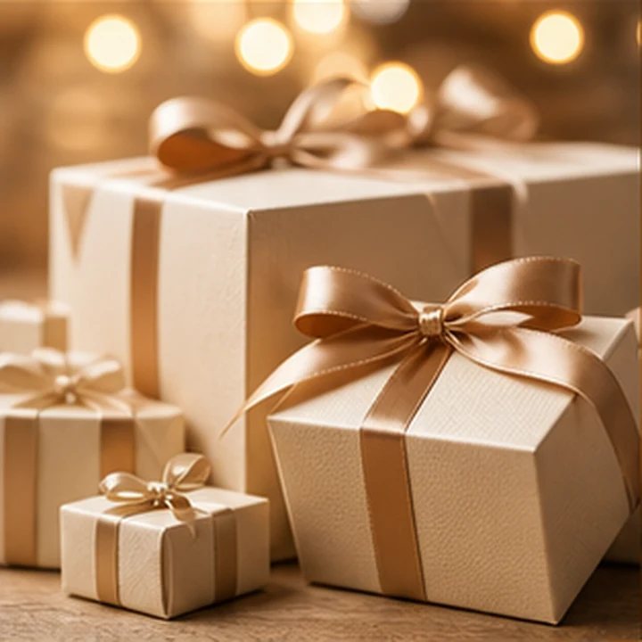 Neutral Gift Boxes Still Life