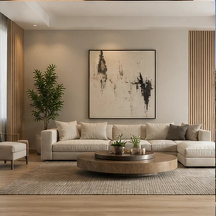 Neutral Living Room Interior