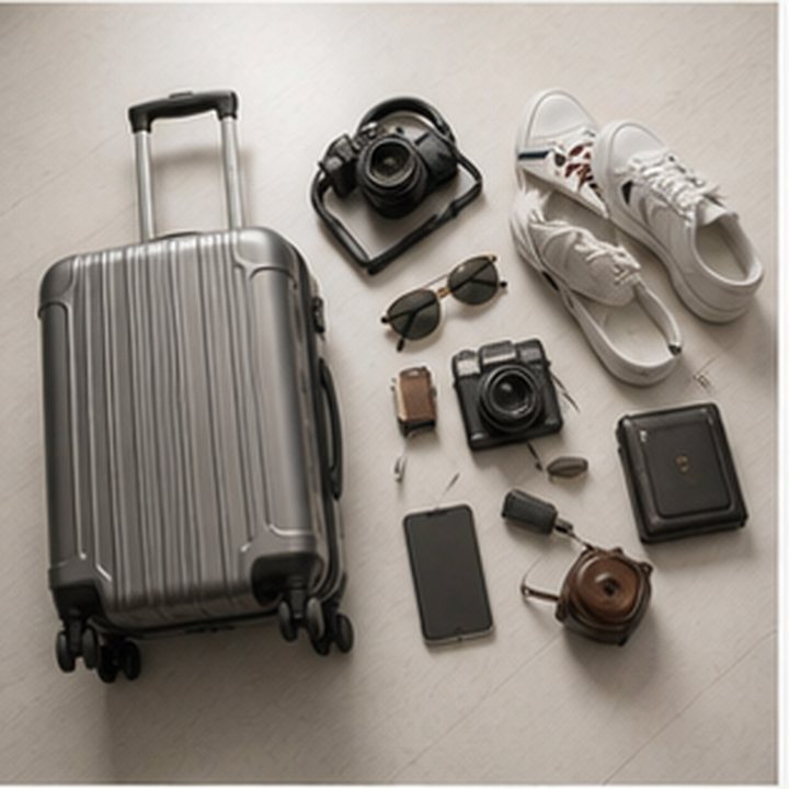 Airport Carry On Flat Lay