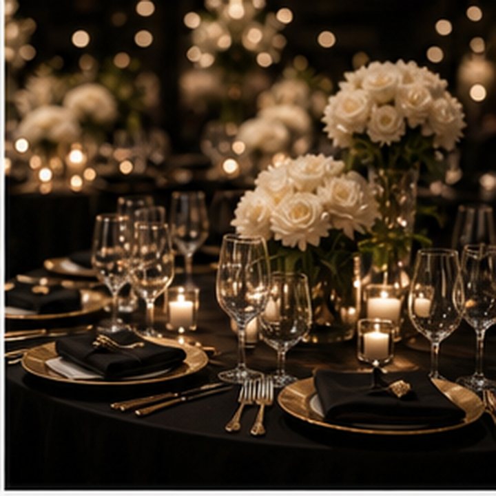 Black Tie Event Table