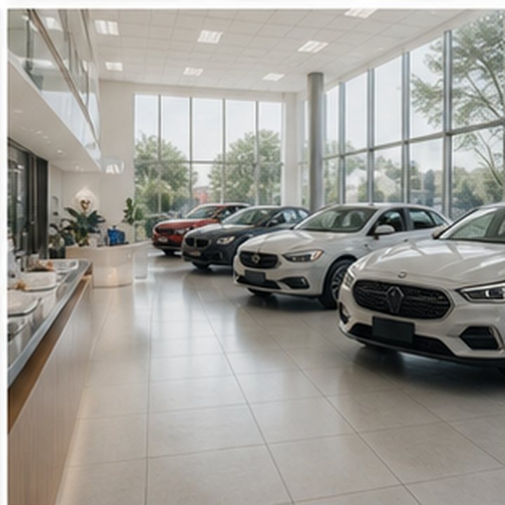 Car Dealership Bright Showroom