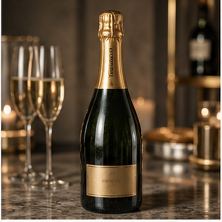 Champagne Bottle No Label