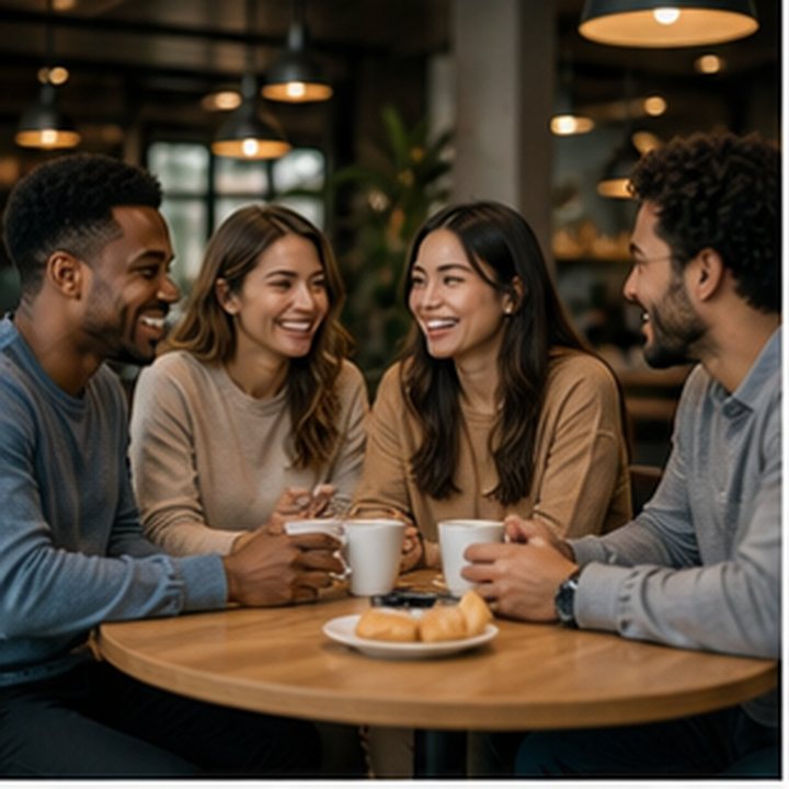 Diverse Friends Cafe