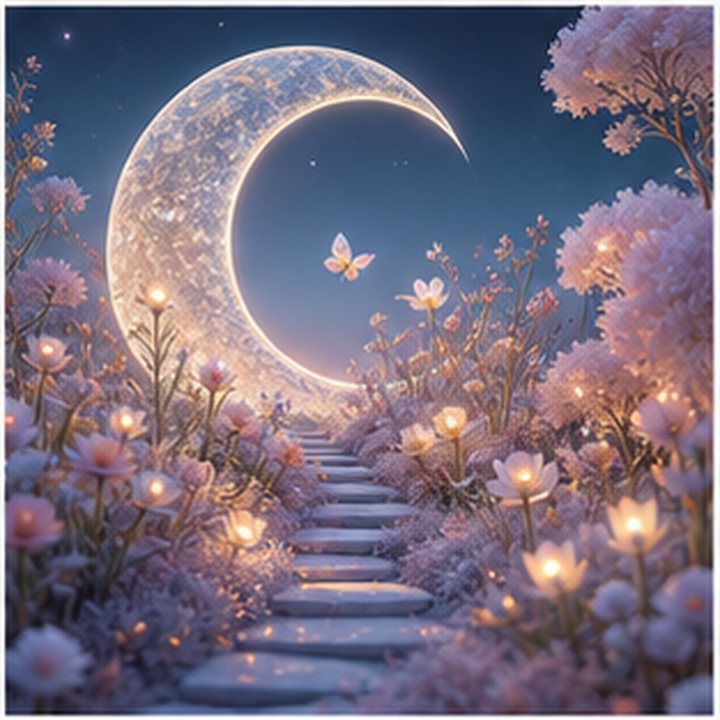 Dreamlike Moon Garden