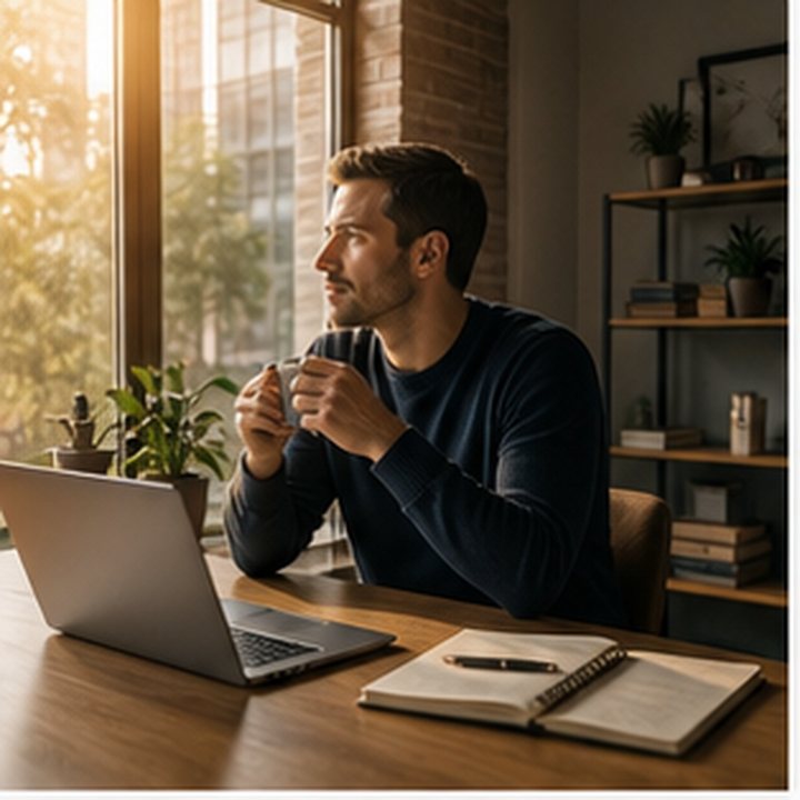 Founder Desk Morning Light