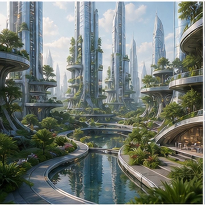 Futuristic City Garden