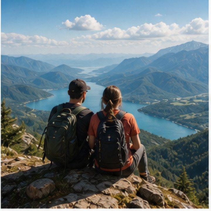 Hiking Overlook Couple