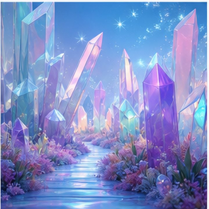 Luminous Crystal Forest
