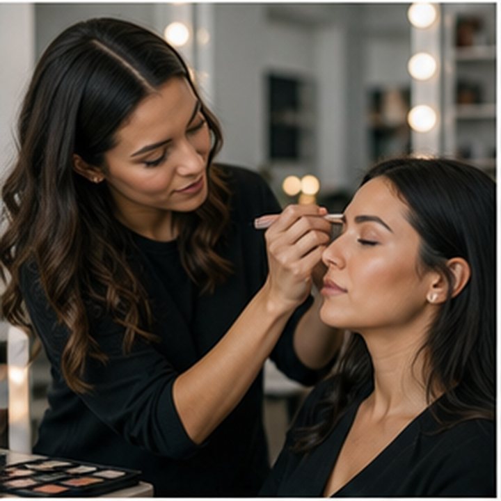 Makeup Artist At Work