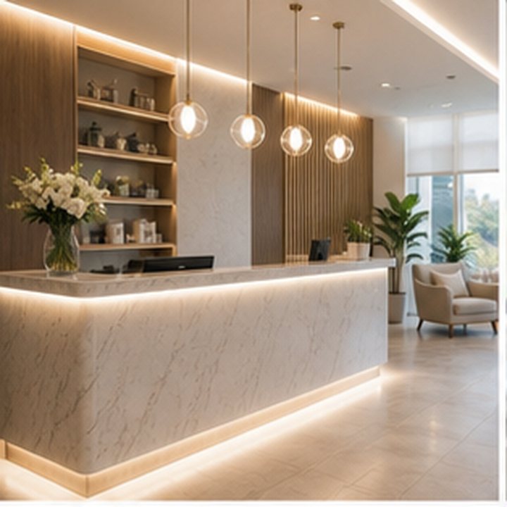 Med Spa Reception Desk