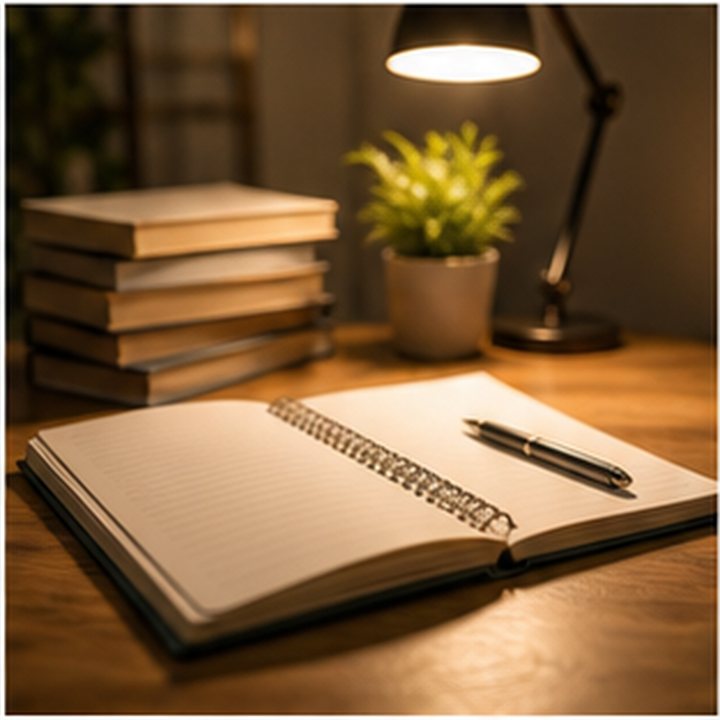 Online Course Notebook Desk