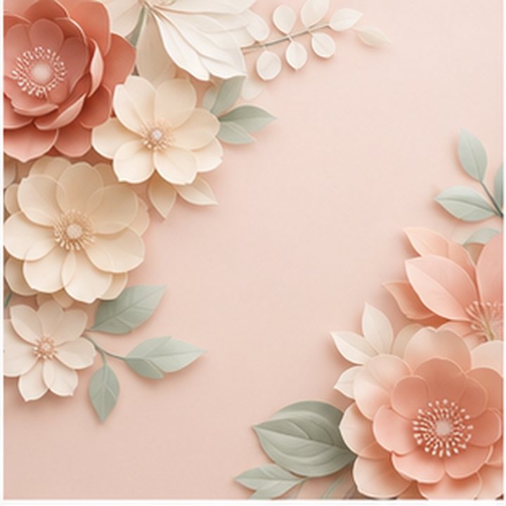 Paper Flowers Backdrop