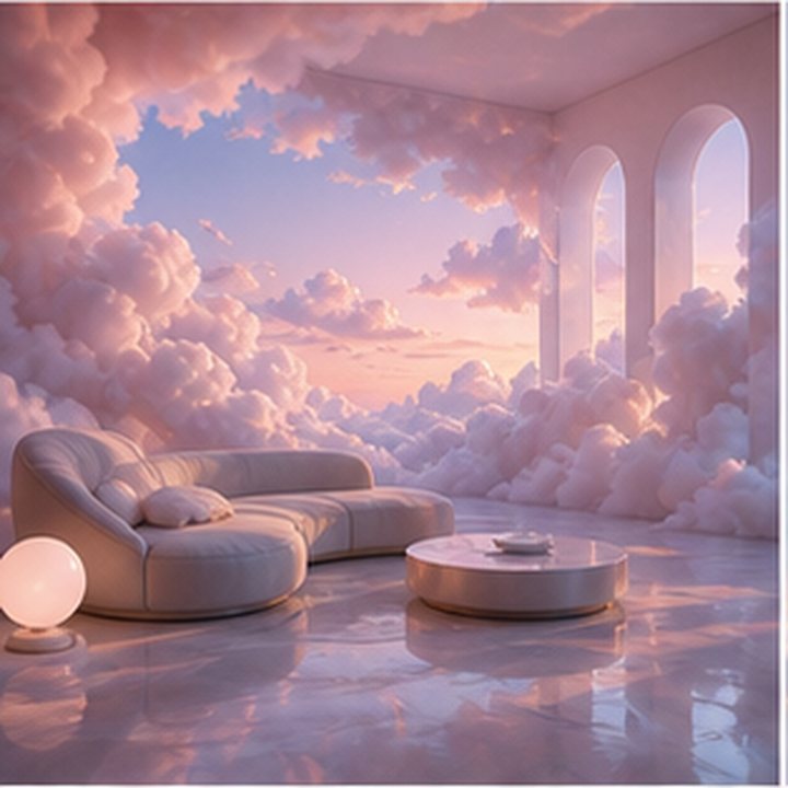 Pastel Cloud Room