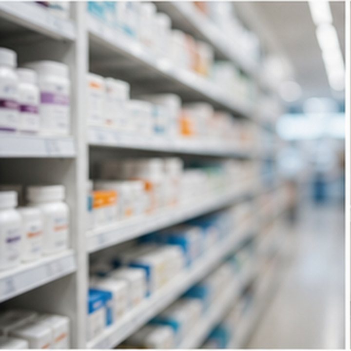 Pharmacy Shelf Blurred