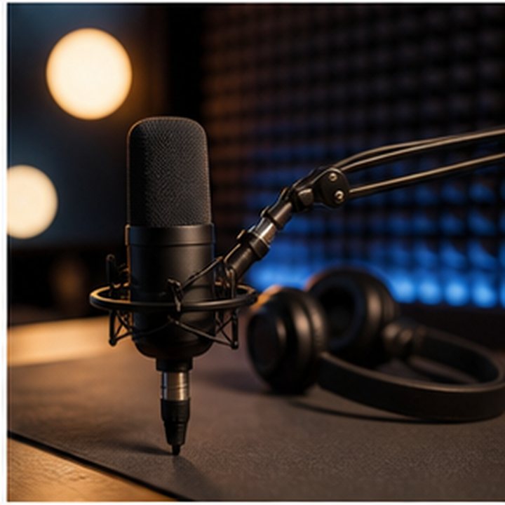 Podcast Cover Studio Lights