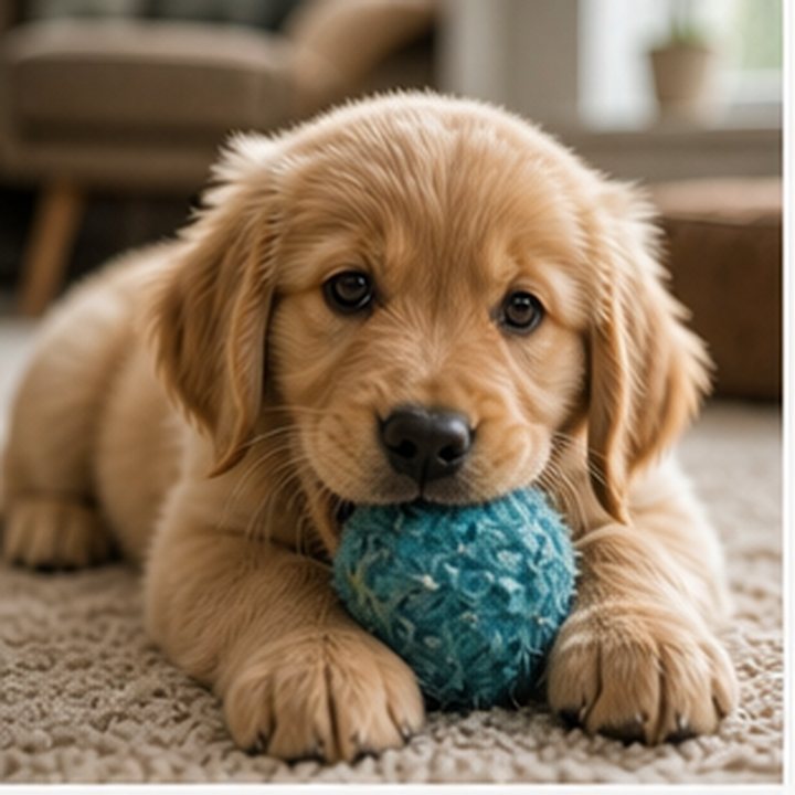 Puppy With Toy