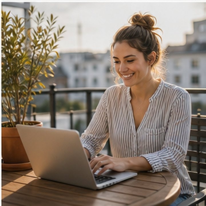 Remote Worker Balcony