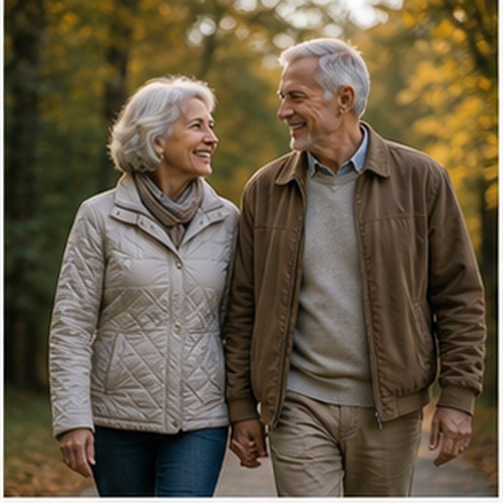 Senior Couple Walking