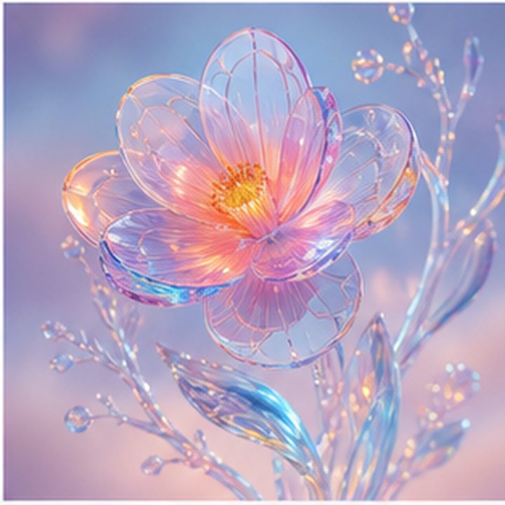 Surreal Glass Flower