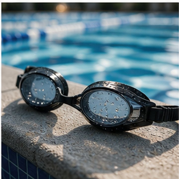 Swimming Goggles Pool Edge