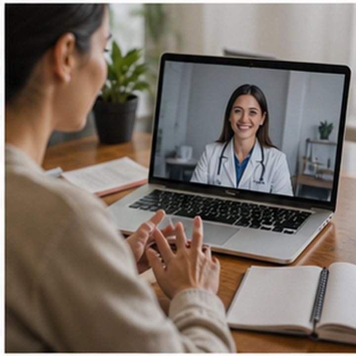 Telehealth Laptop Scene