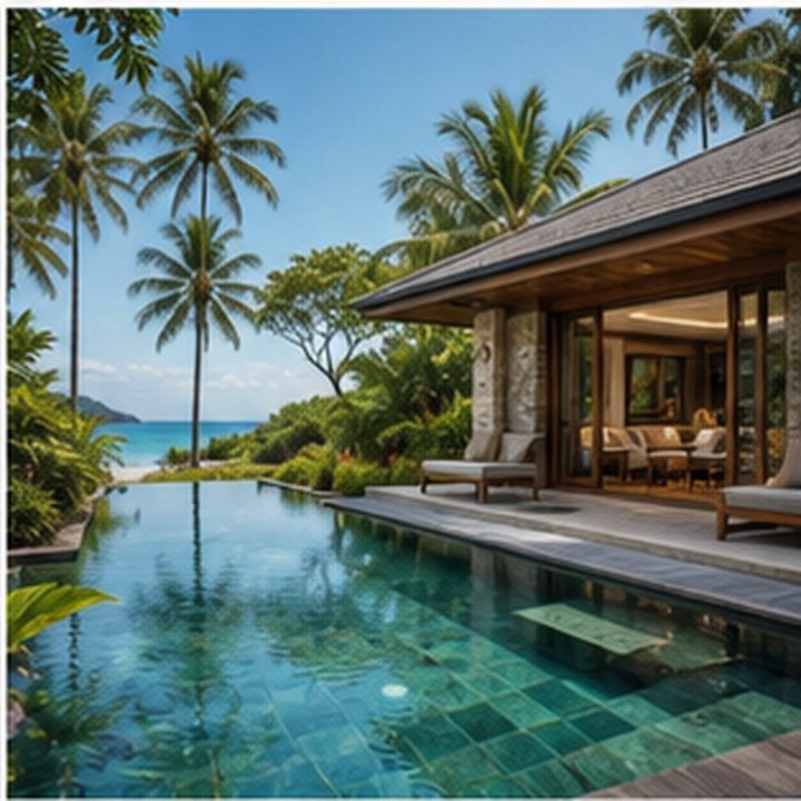 Tropical Villa Pool