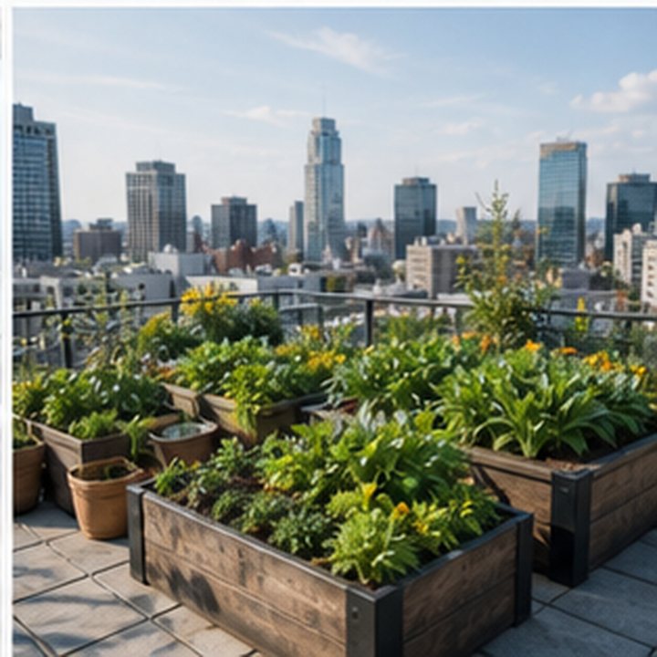 Urban Rooftop Garden