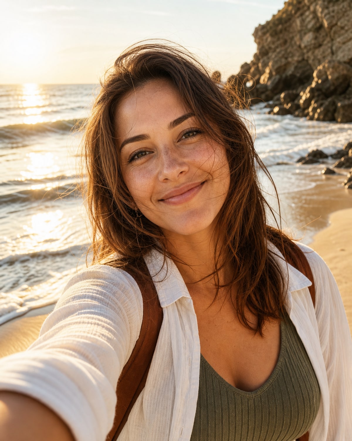 Beach Travel Selfie