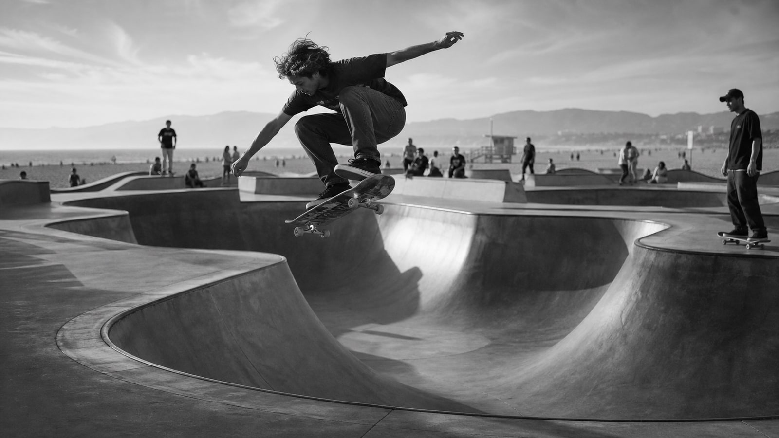 Black and White Skatepark Air
