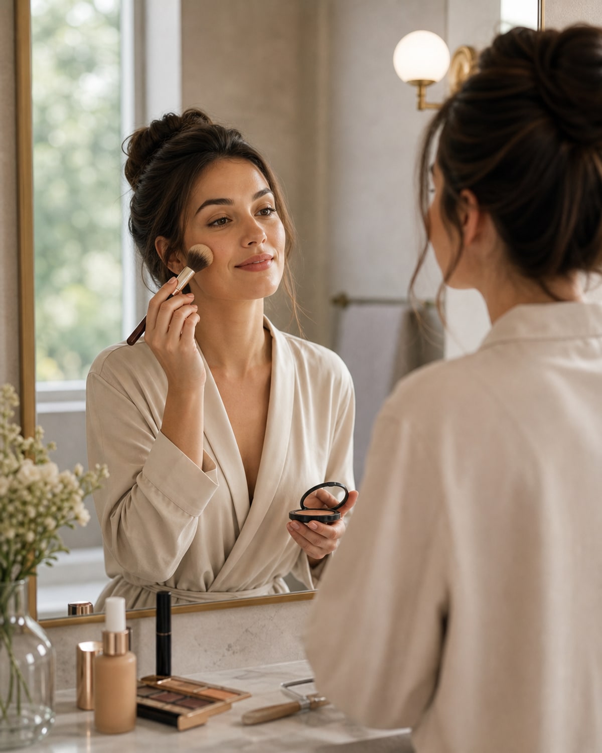 Makeup Mirror Routine