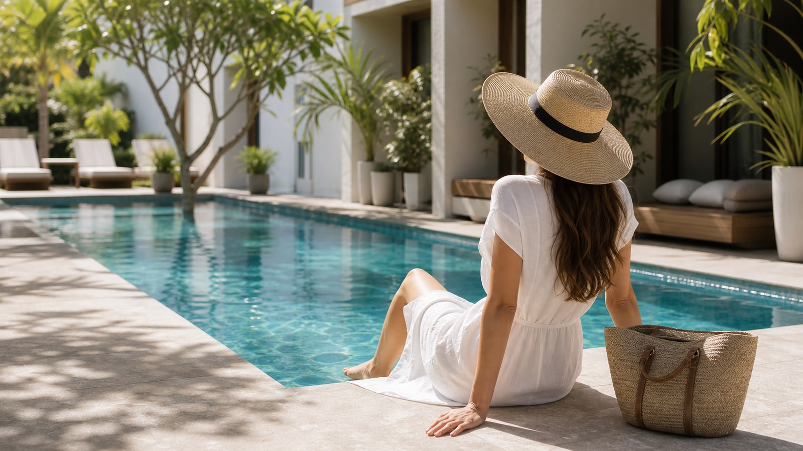Poolside Resort Woman