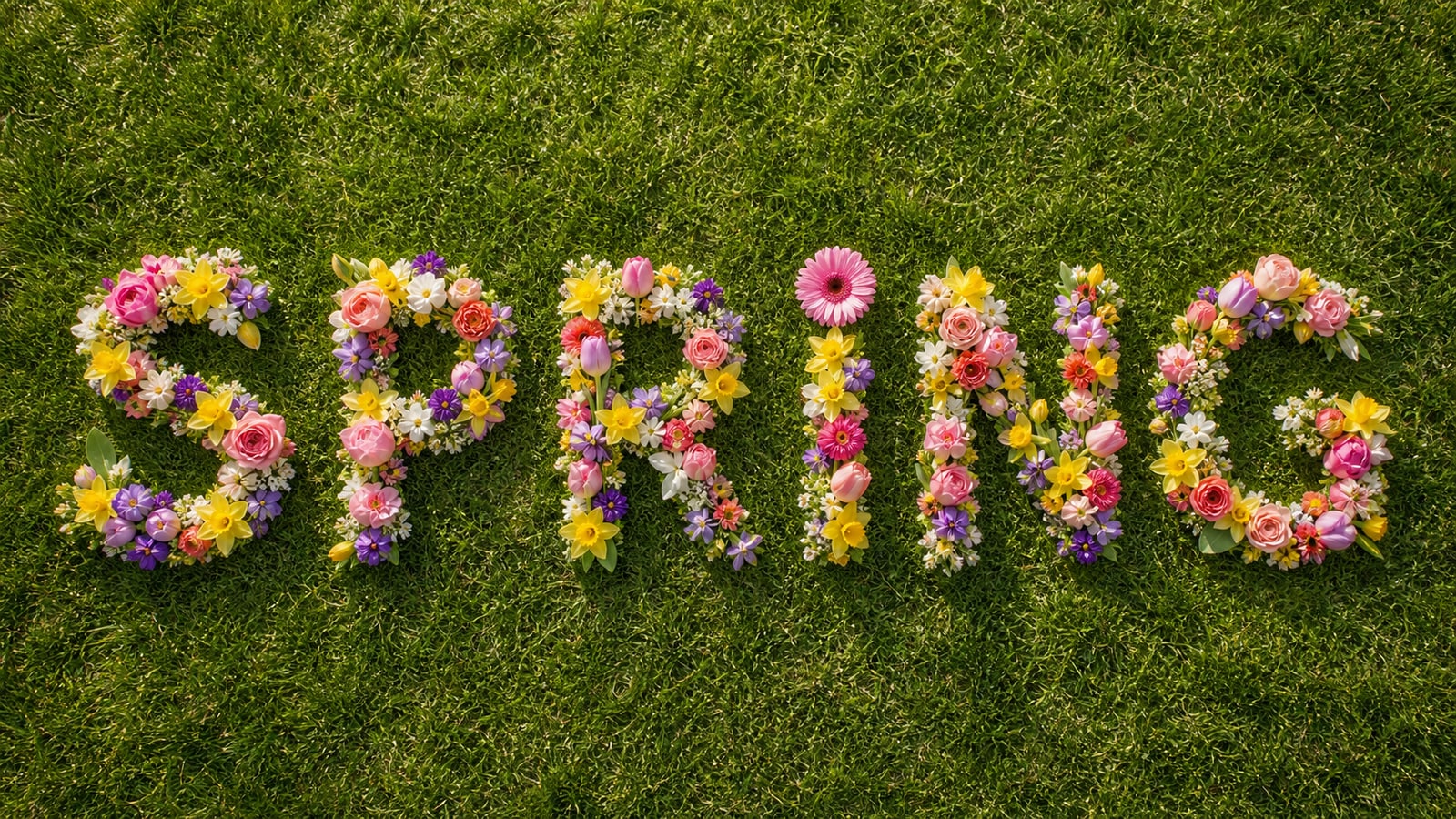 Spring Flowers Word