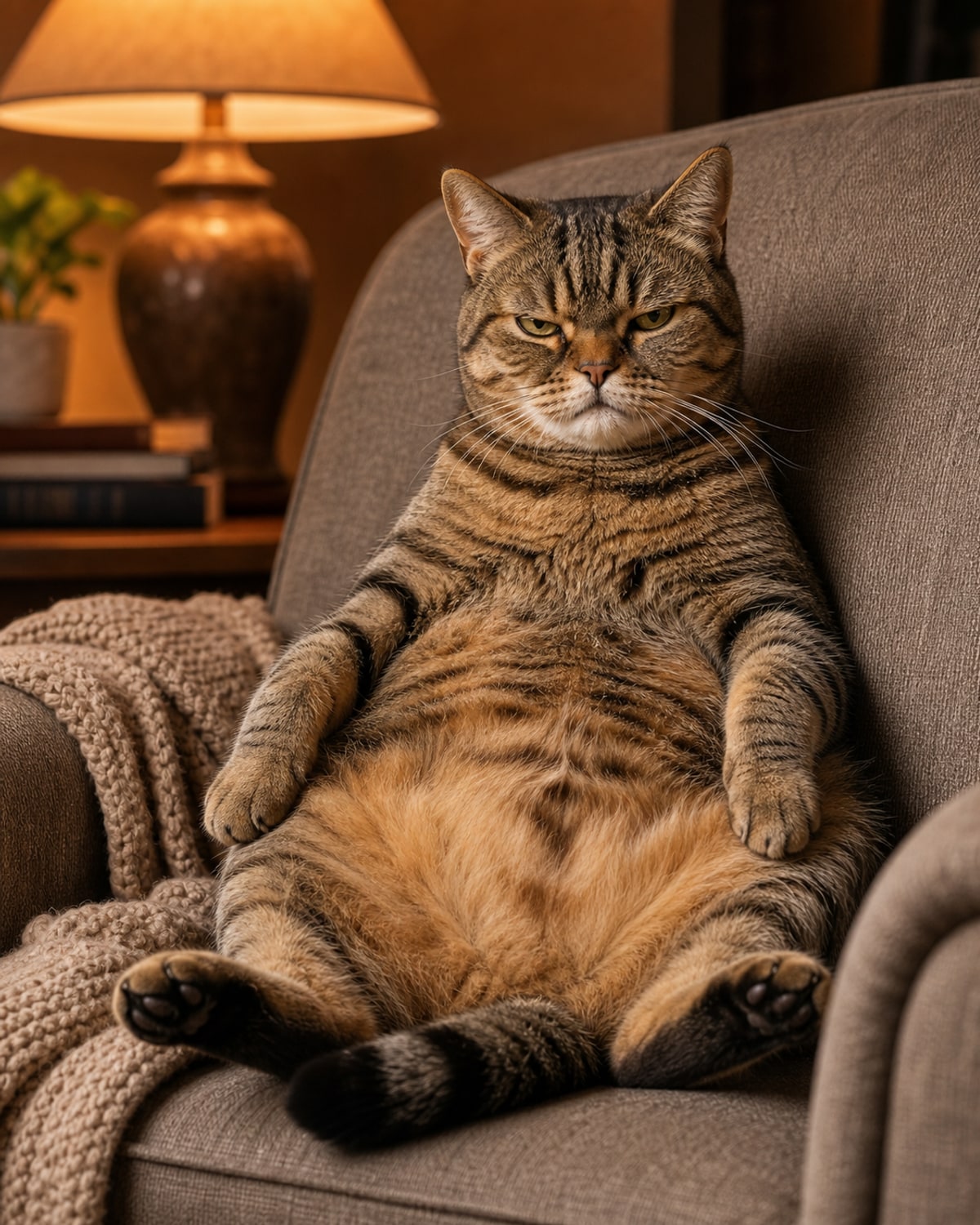 Stern Tabby Armchair
