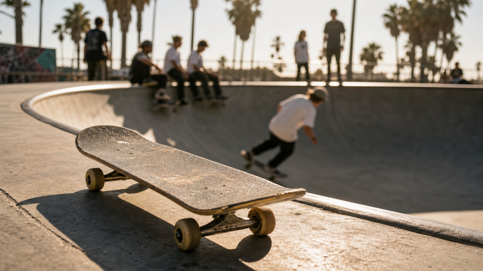 Sunlit Skateboard Park