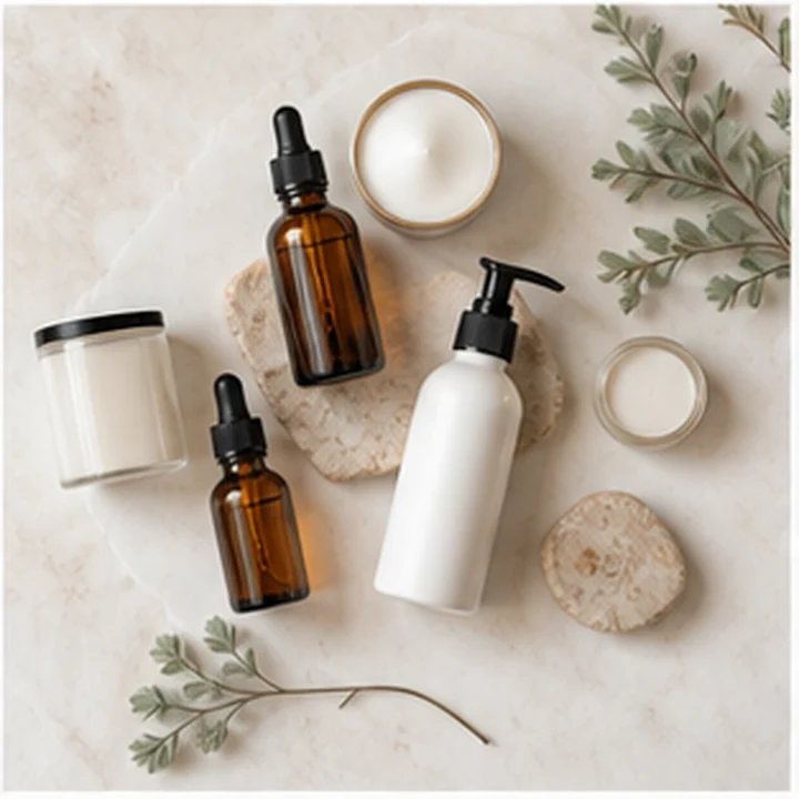 Beauty Product Flat Lay