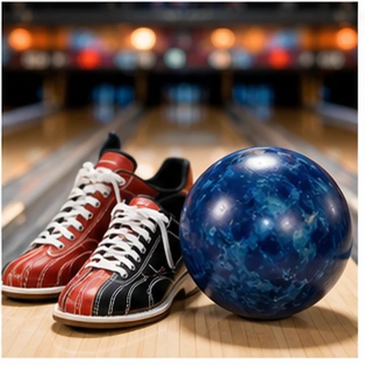 Bowling Shoes Ball Close Up
