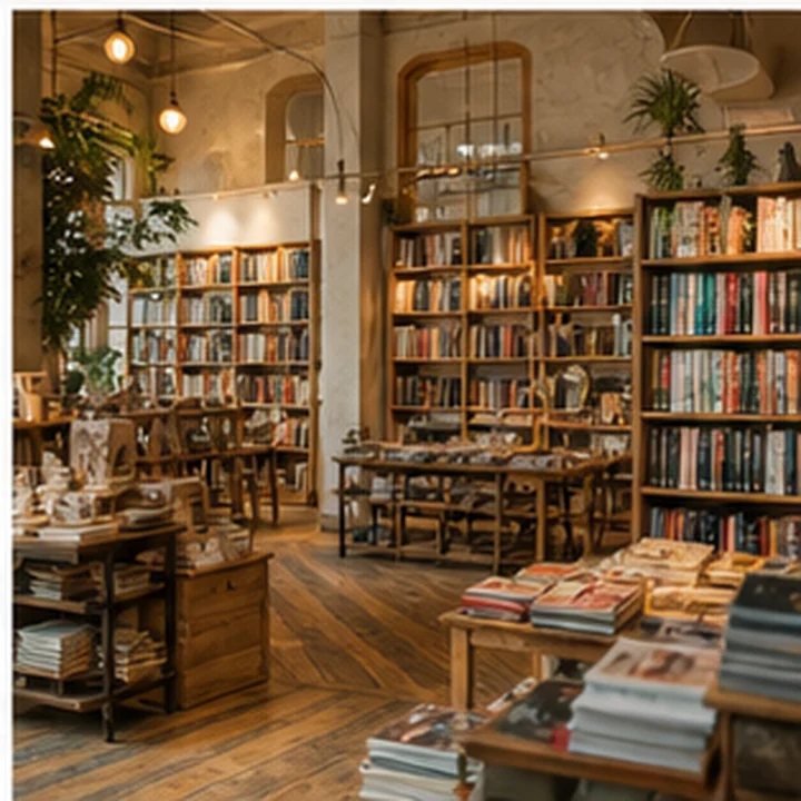 Cozy Bookstore Interior