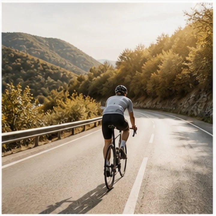 Cycling Road Scene