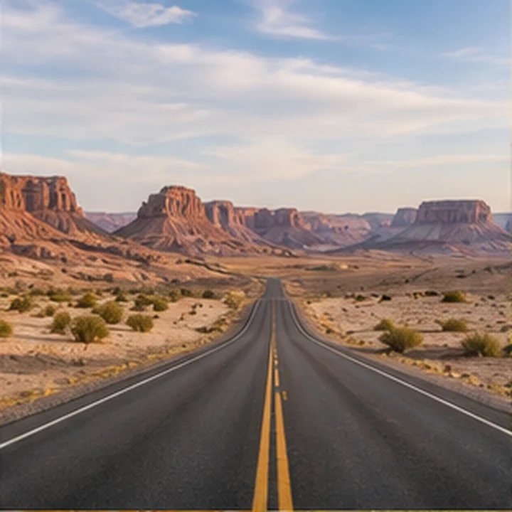 Desert Road Landscape