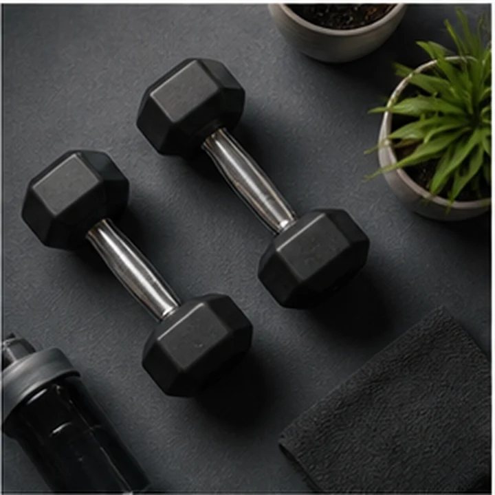 Dumbbells Flat Lay