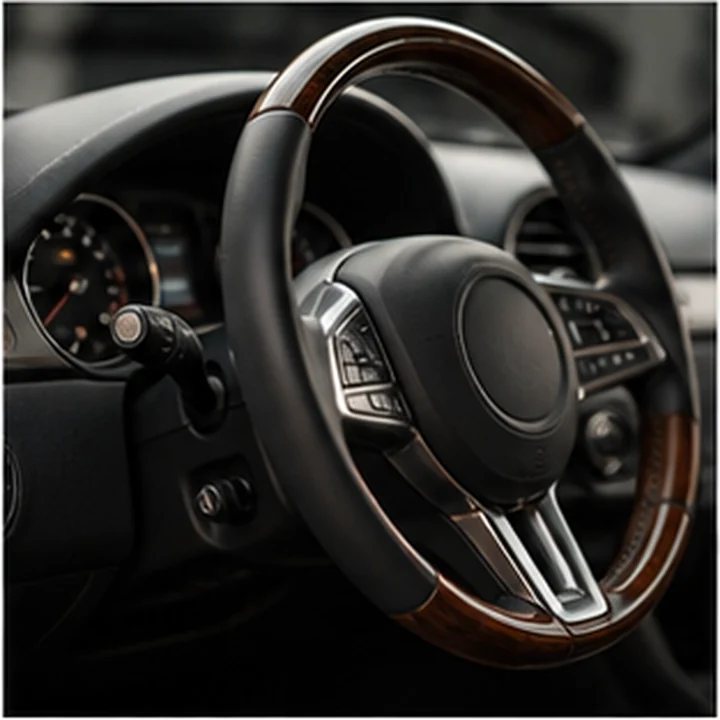 Luxury Steering Wheel Detail