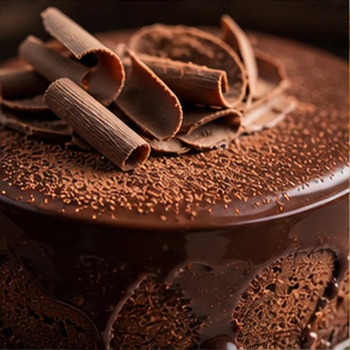 Macro Chocolate Dessert
