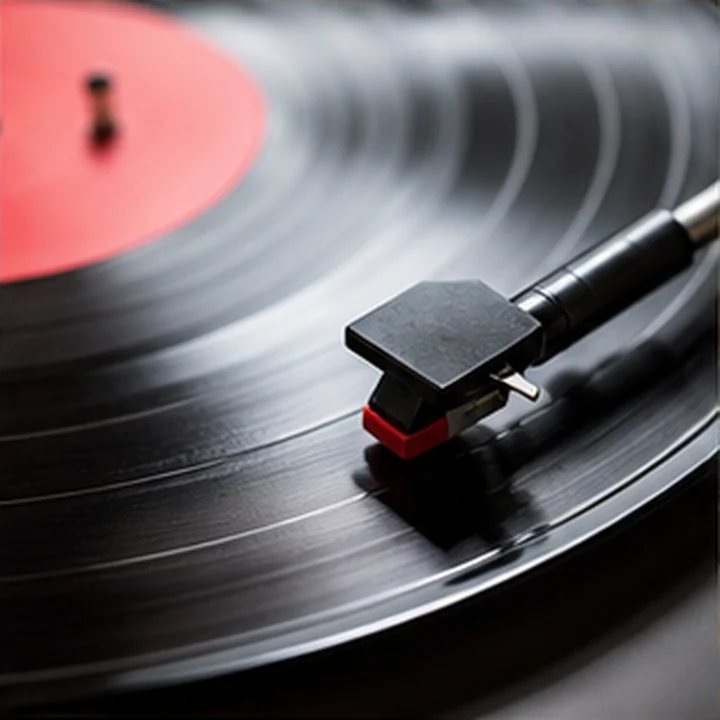 Macro Vinyl Record