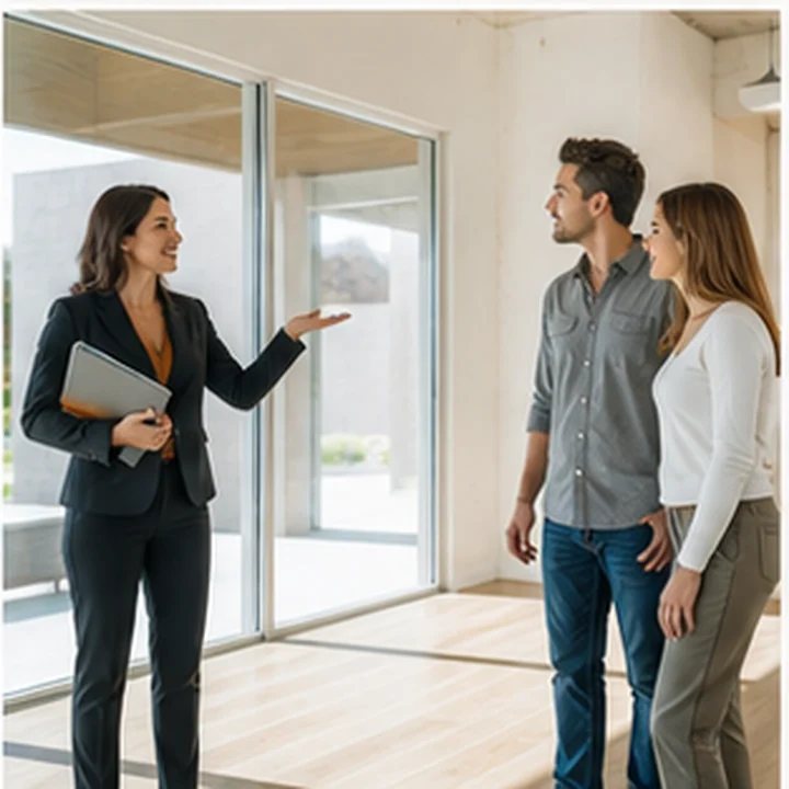 Real Estate Agent Showing Home