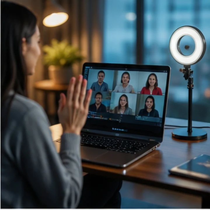 Remote Work Video Call Setup