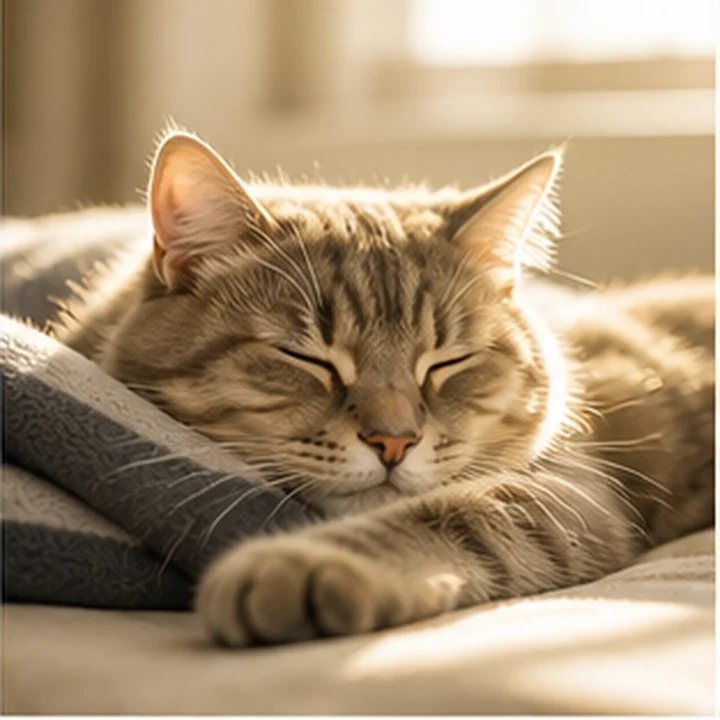 Sleeping Cat Sunlight