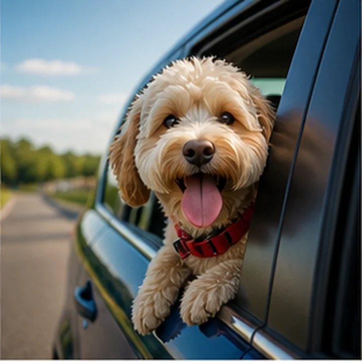 Small Dog Car Window