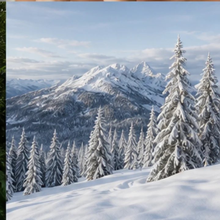 Snowy Pine Landscape