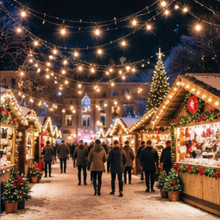 Winter Market Lights