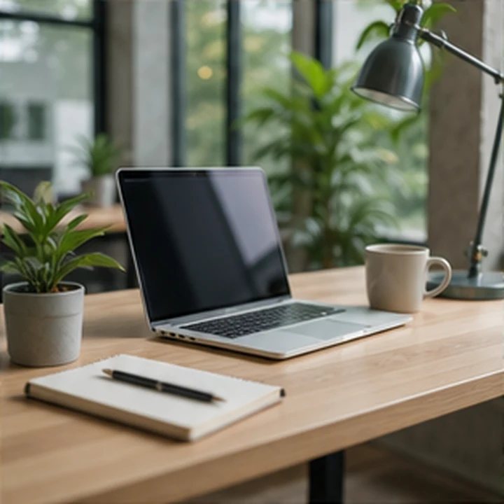 Minimal Workspace with Plants